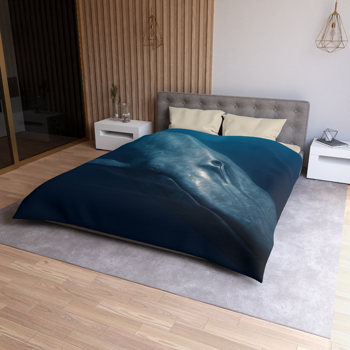 Ocean Song Blue Whale stylish duvet covers
