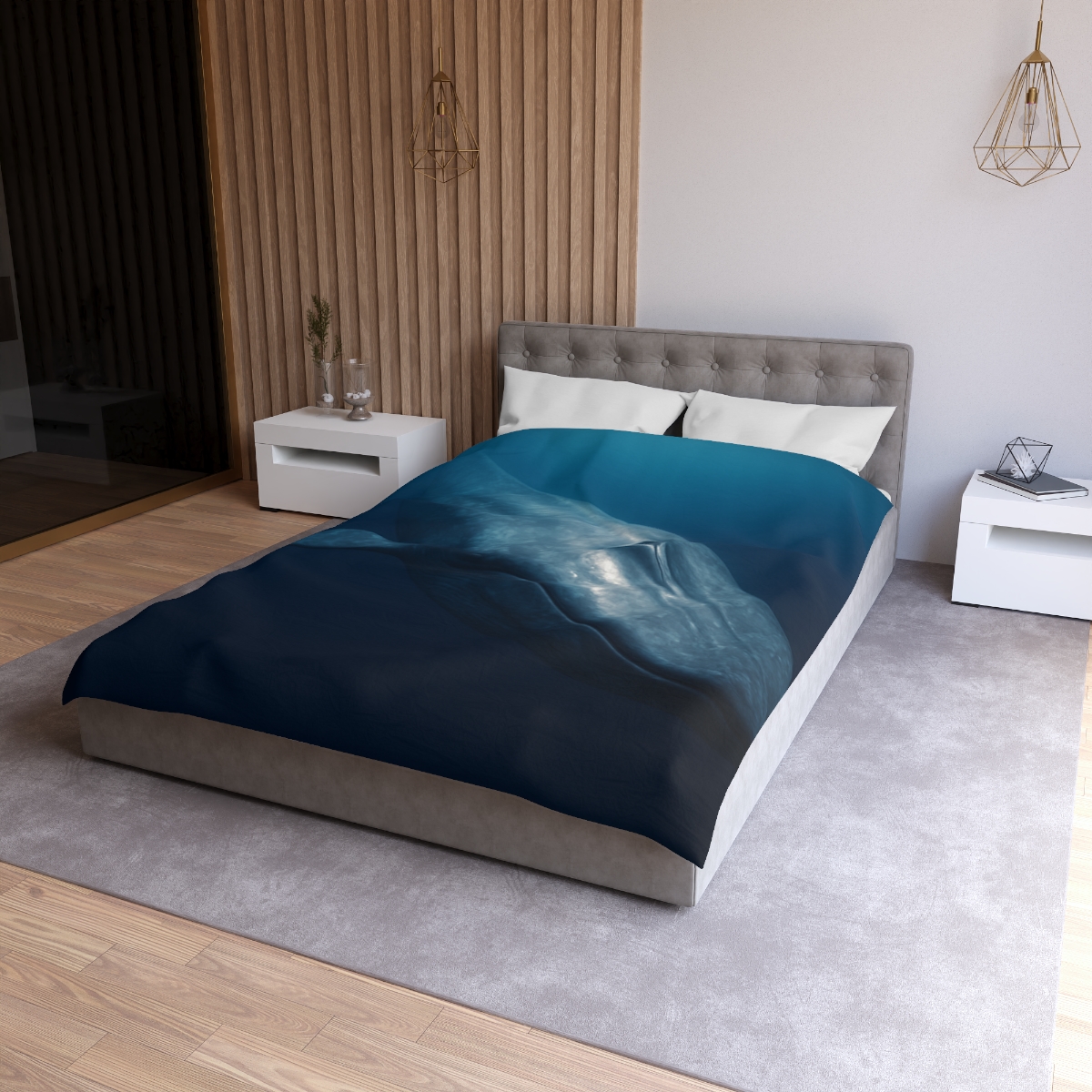 Ocean Song Blue Whale stylish duvet covers