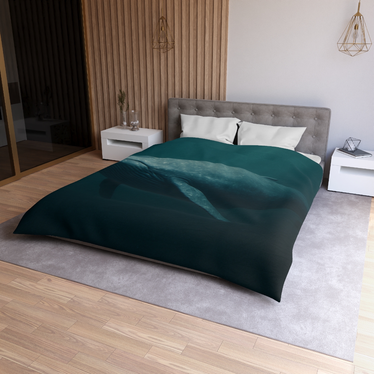 Ocean Song Blue Whale stylish duvet covers