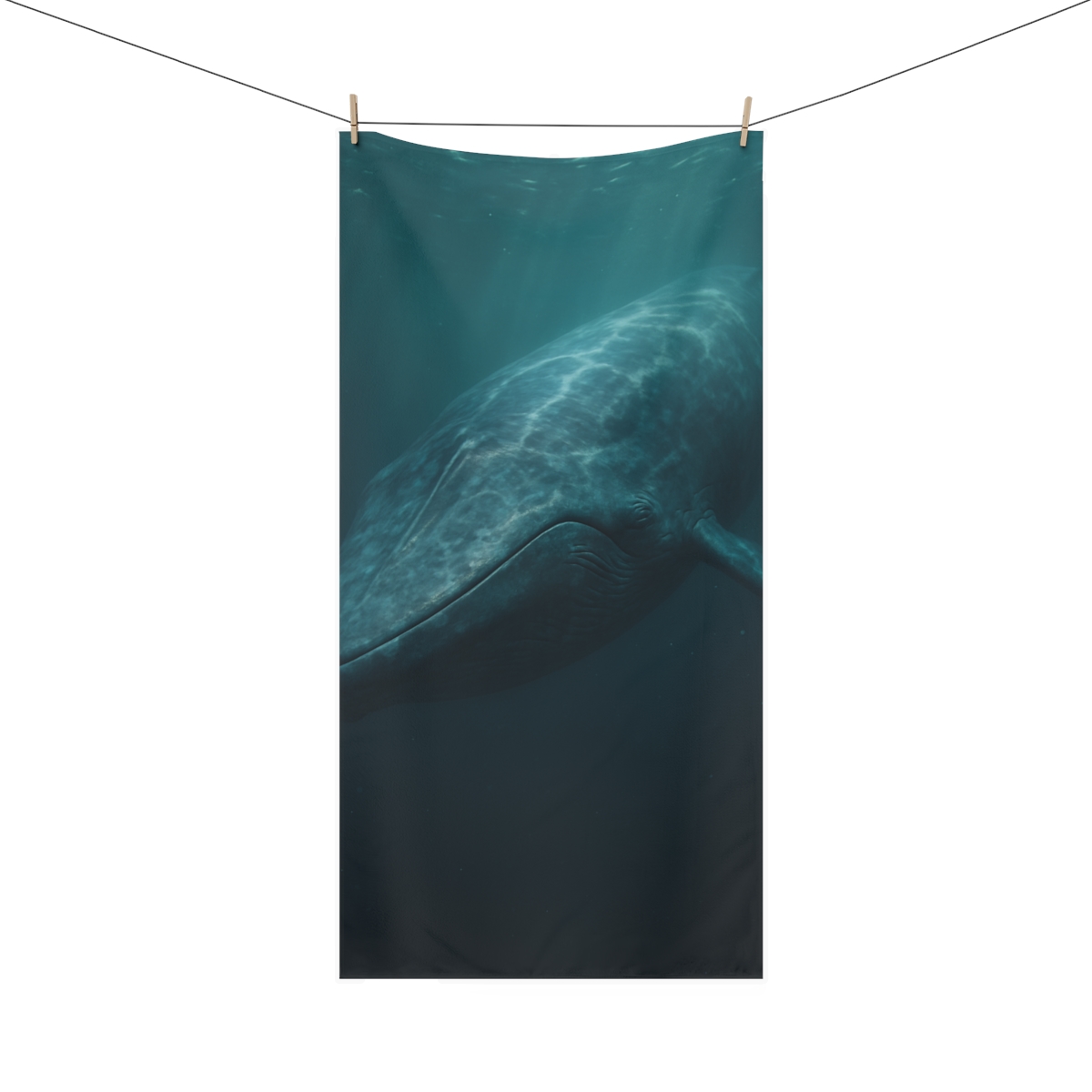 Ocean Song Blue Whale soft cotton towels