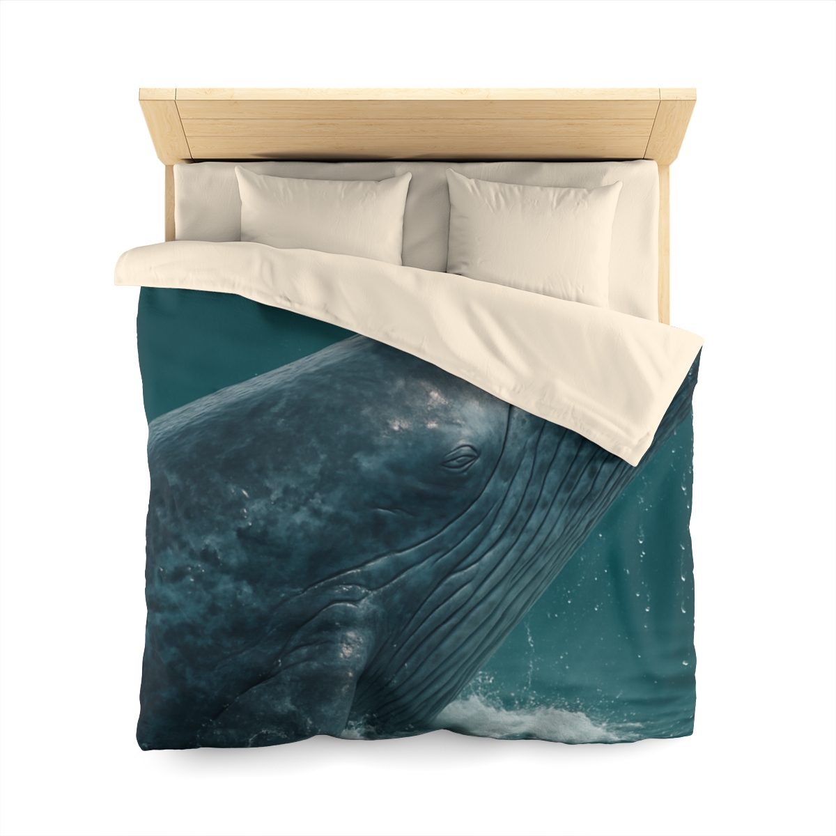 Ocean Song Blue Whale designer printed duvets
