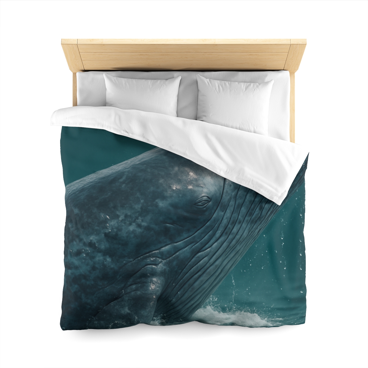 Ocean Song Blue Whale designer printed duvets