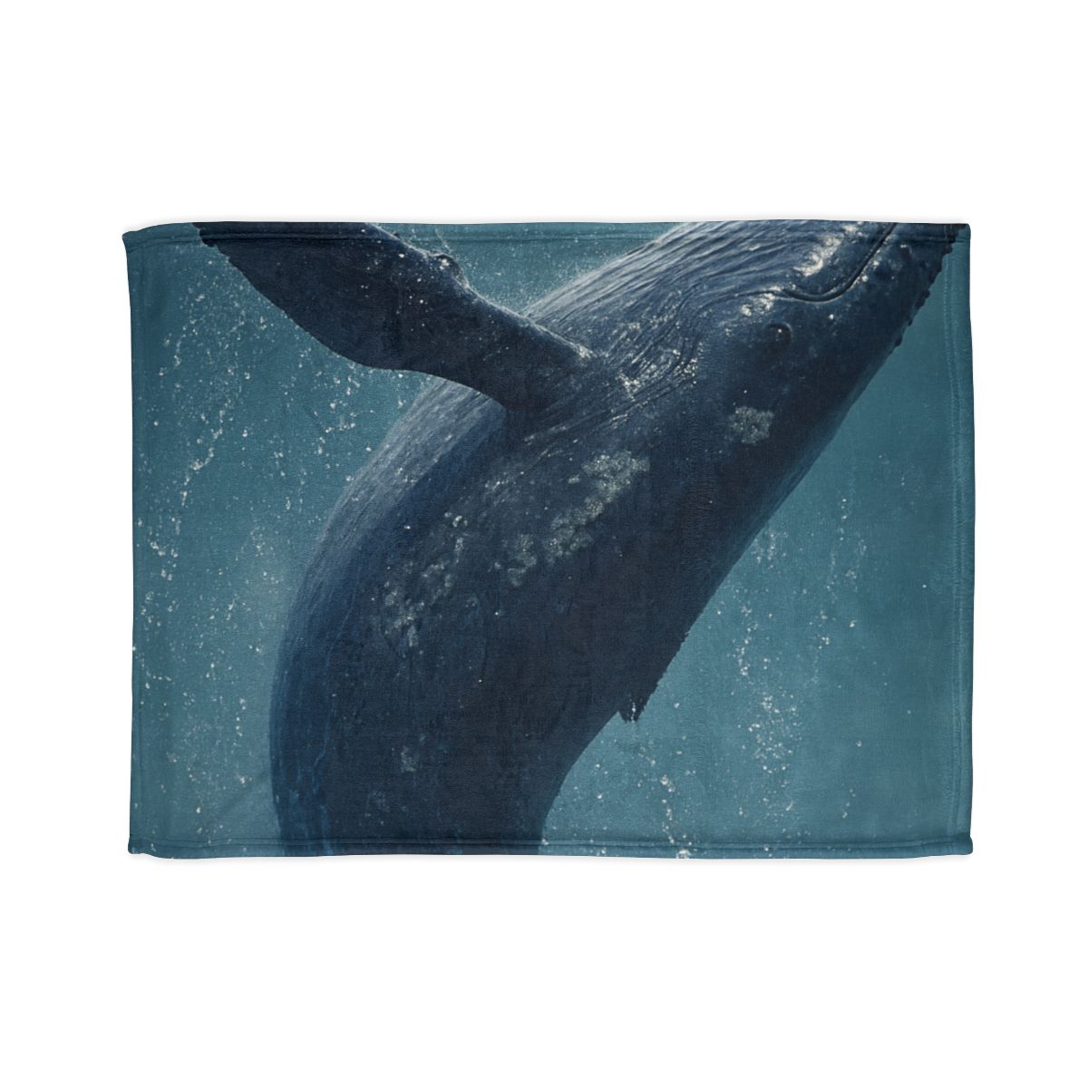 Ocean Song Humpback Whale personalized cozy blankets