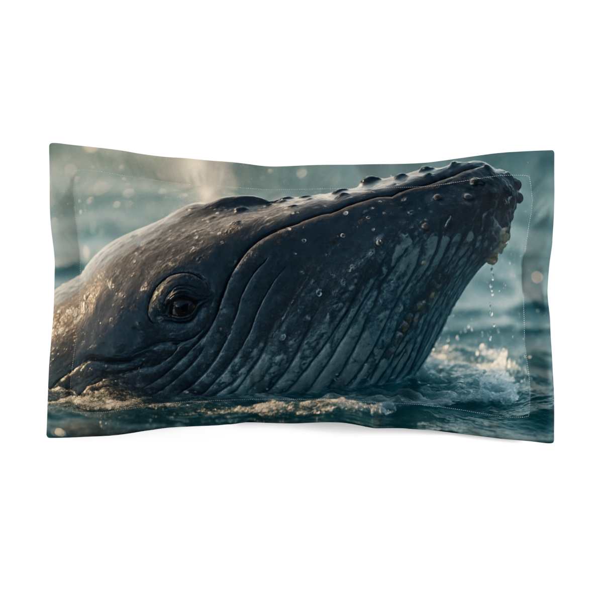 Ocean Song Humpback Whale designer printed pillows