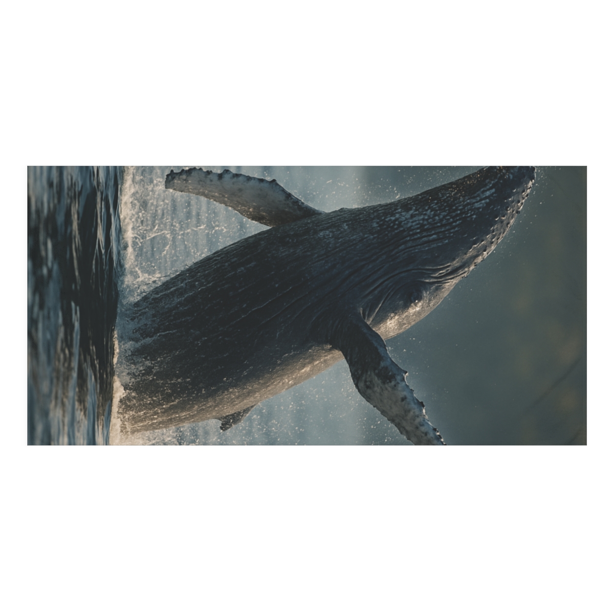 Ocean Song Humpback Whale designer printed towels