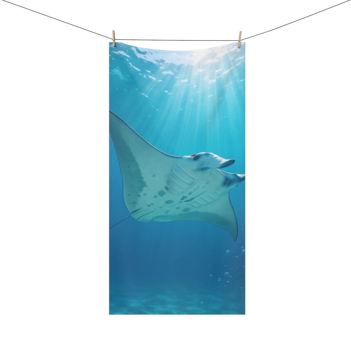 Ocean Wanderer Manta Ray stylish beach towels