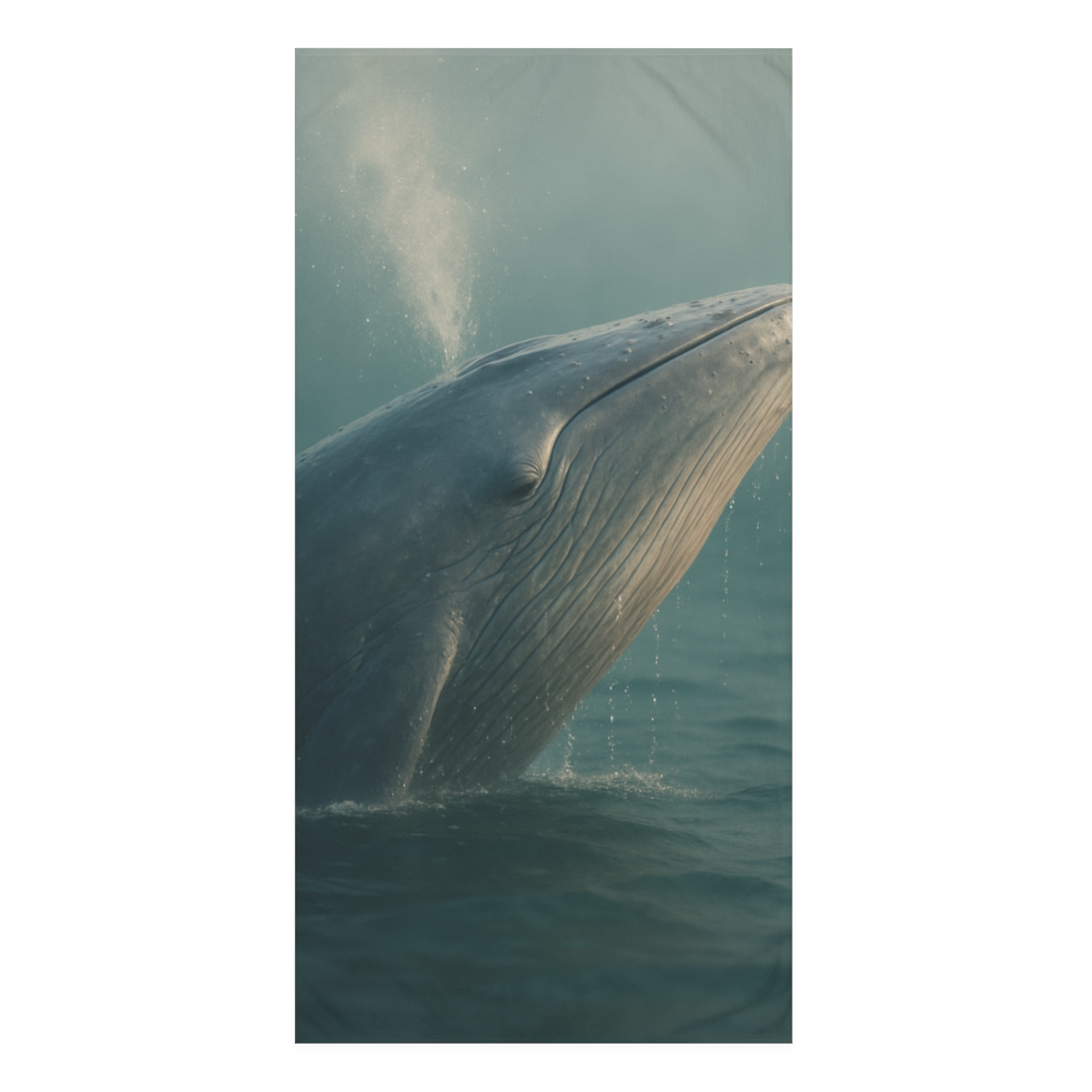 Ocean Whisper Blue Whale custom towels