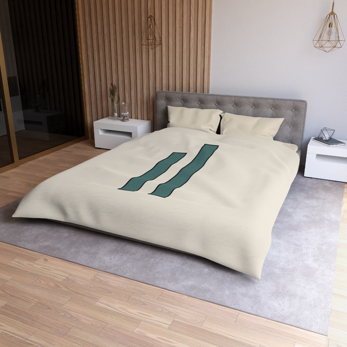 Offset Arc And Bar Dialogue duvets for gifts