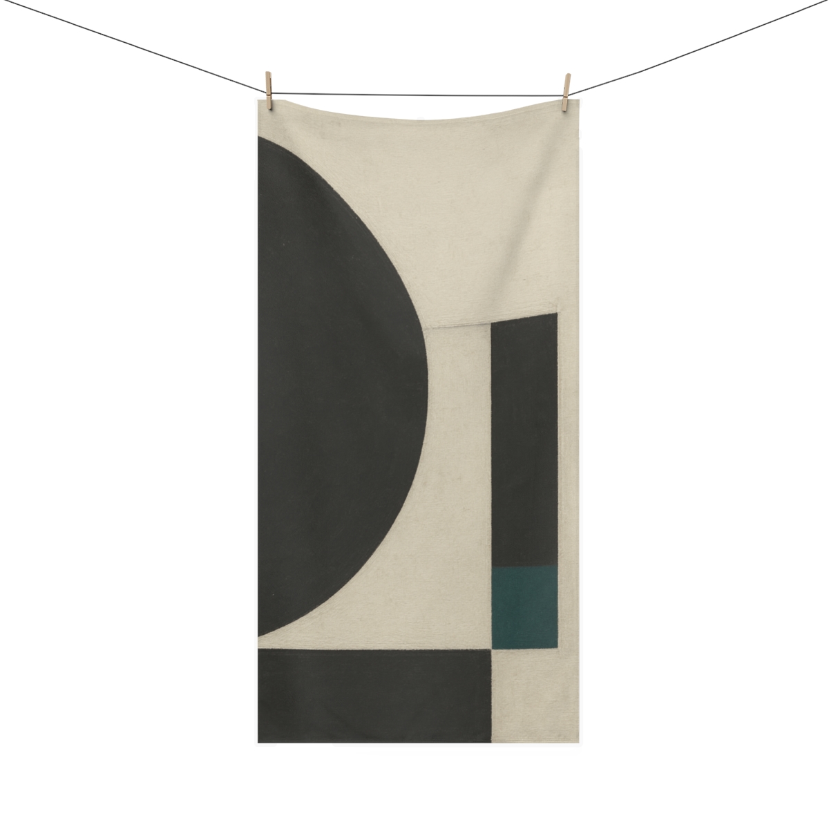Offset Arc And Twin Blocks personalized bath towels