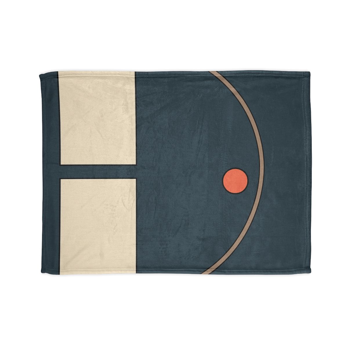 Offset Arc And Twin Rectangles stylish throw blankets