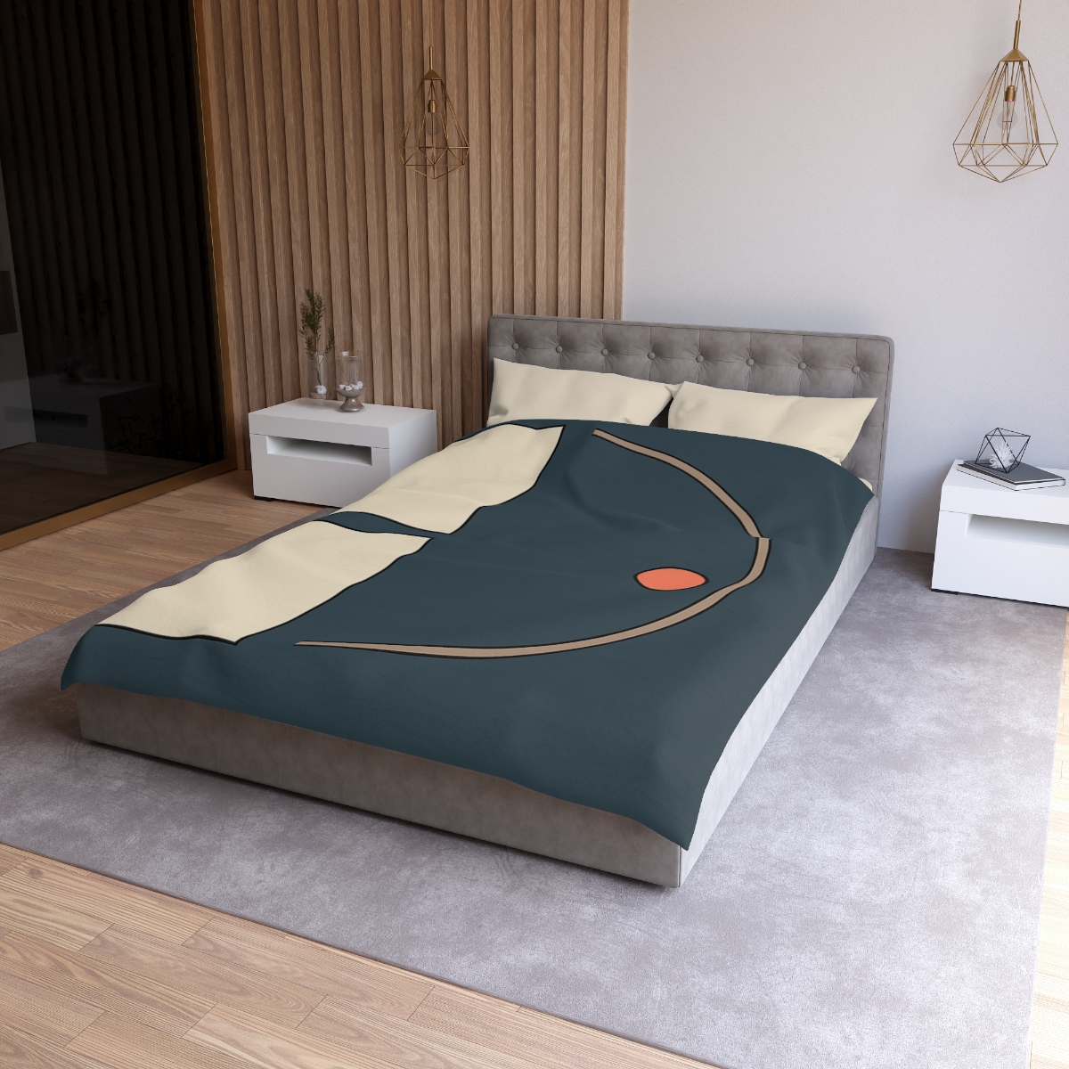 Offset Arc And Twin Rectangles trendy bedroom duvets