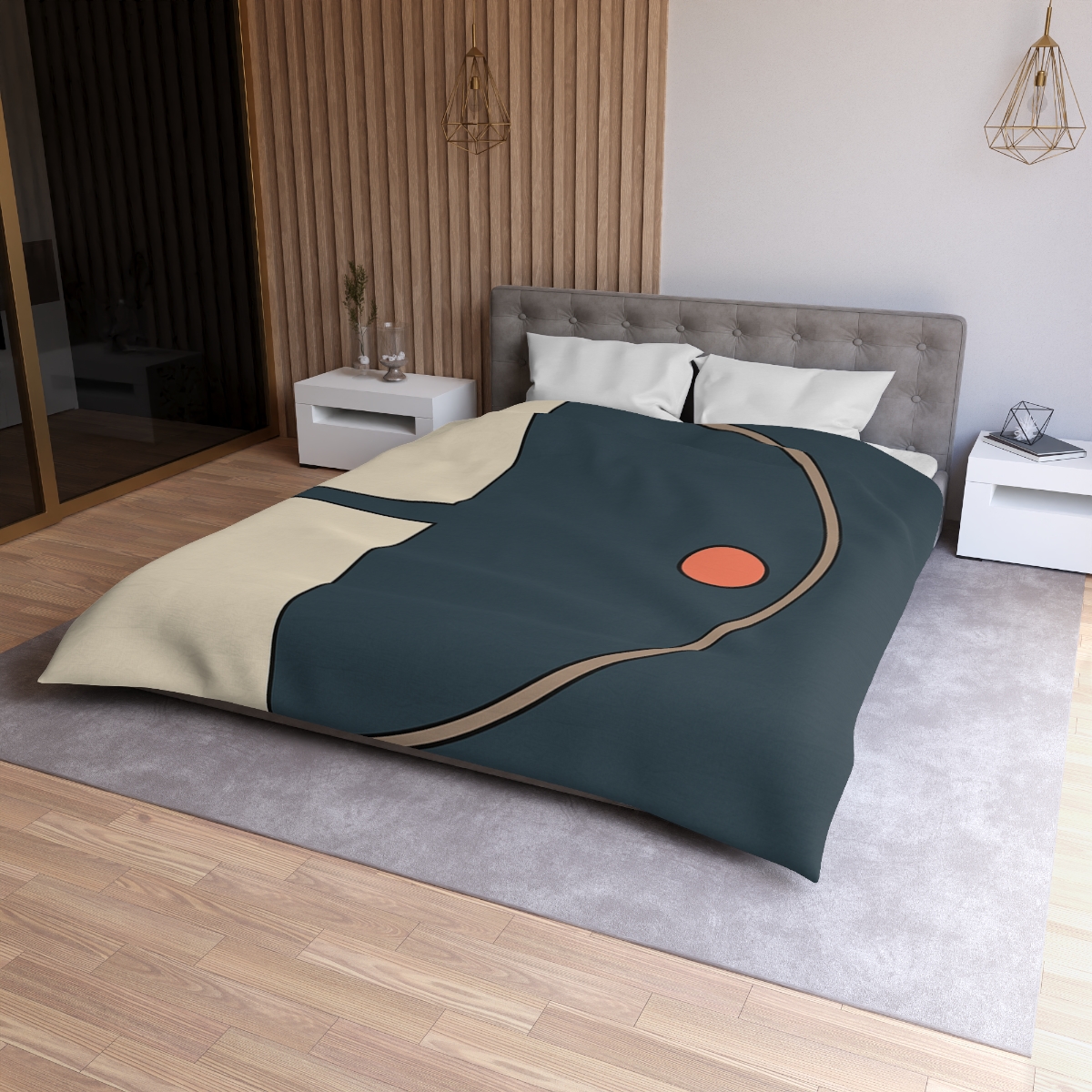 Offset Arc And Twin Rectangles trendy bedroom duvets