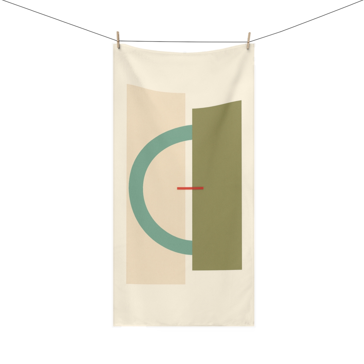 Offset Arc With Twin Rectangles comfortable face towels