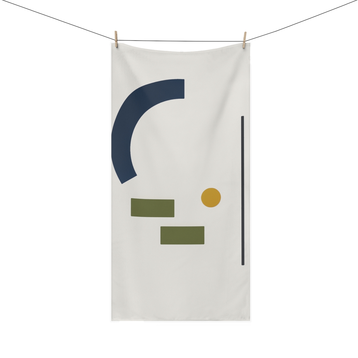 Offset Bars Under Partial Arc decorative home towels