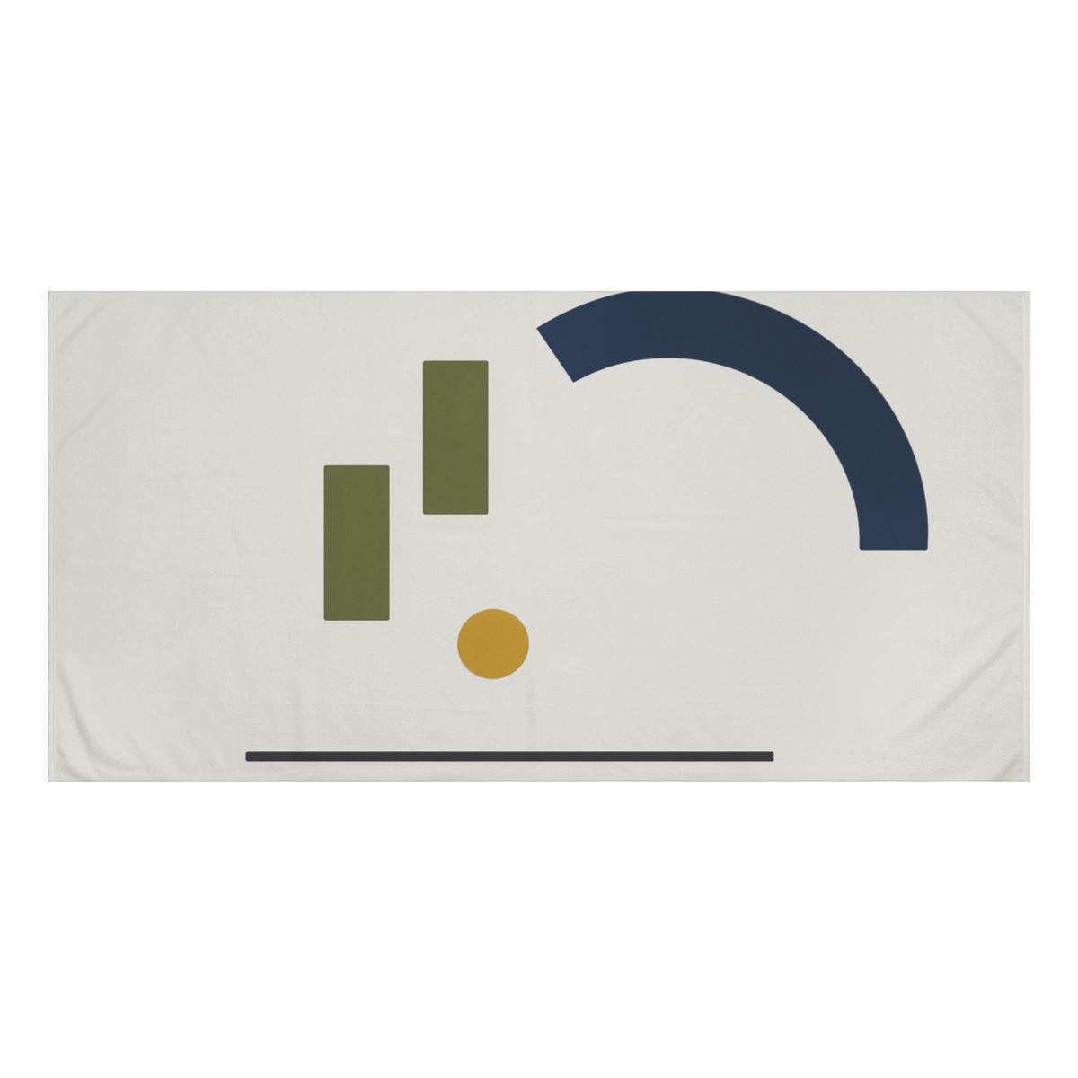 Offset Bars Under Partial Arc decorative home towels