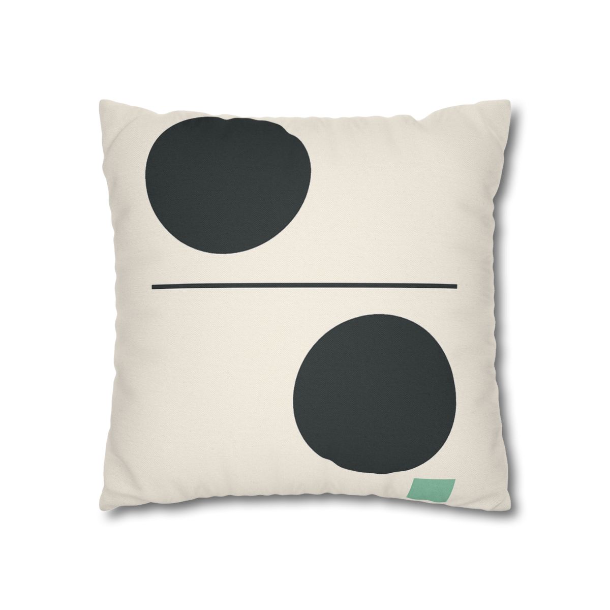 Offset Circle Bar Pairing designer print pillow cases