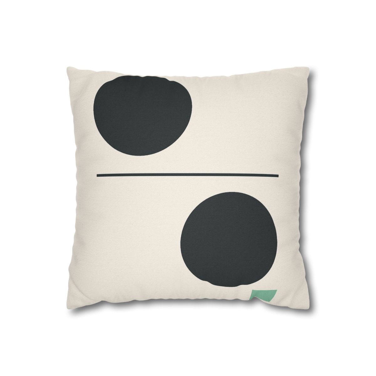 Offset Circle Bar Pairing designer print pillow cases