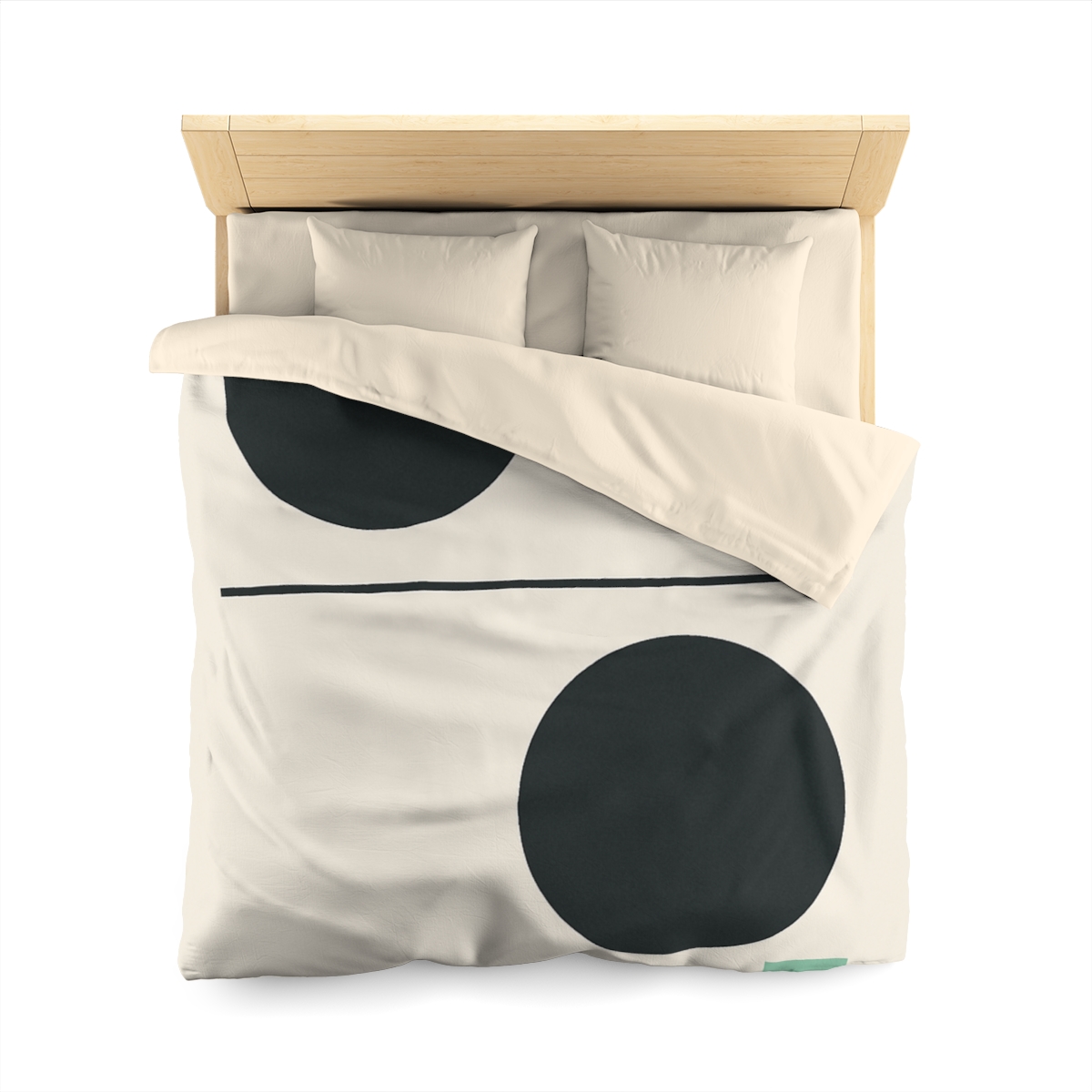 Offset Circle Bar Pairing soft comforter duvets