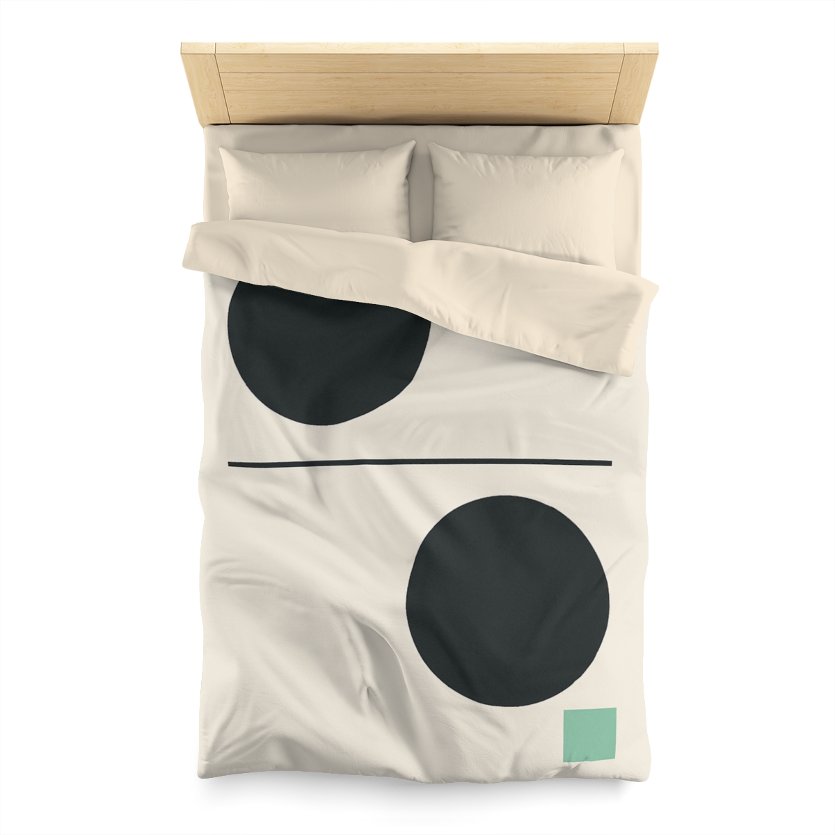 Offset Circle Bar Pairing soft comforter duvets