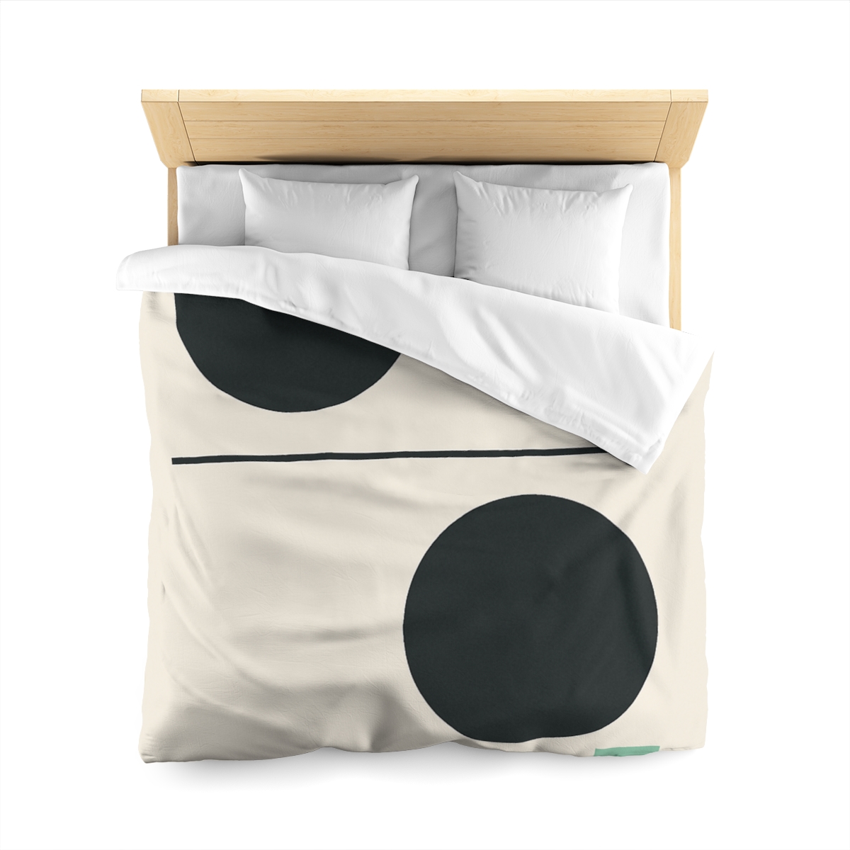 Offset Circle Bar Pairing soft comforter duvets