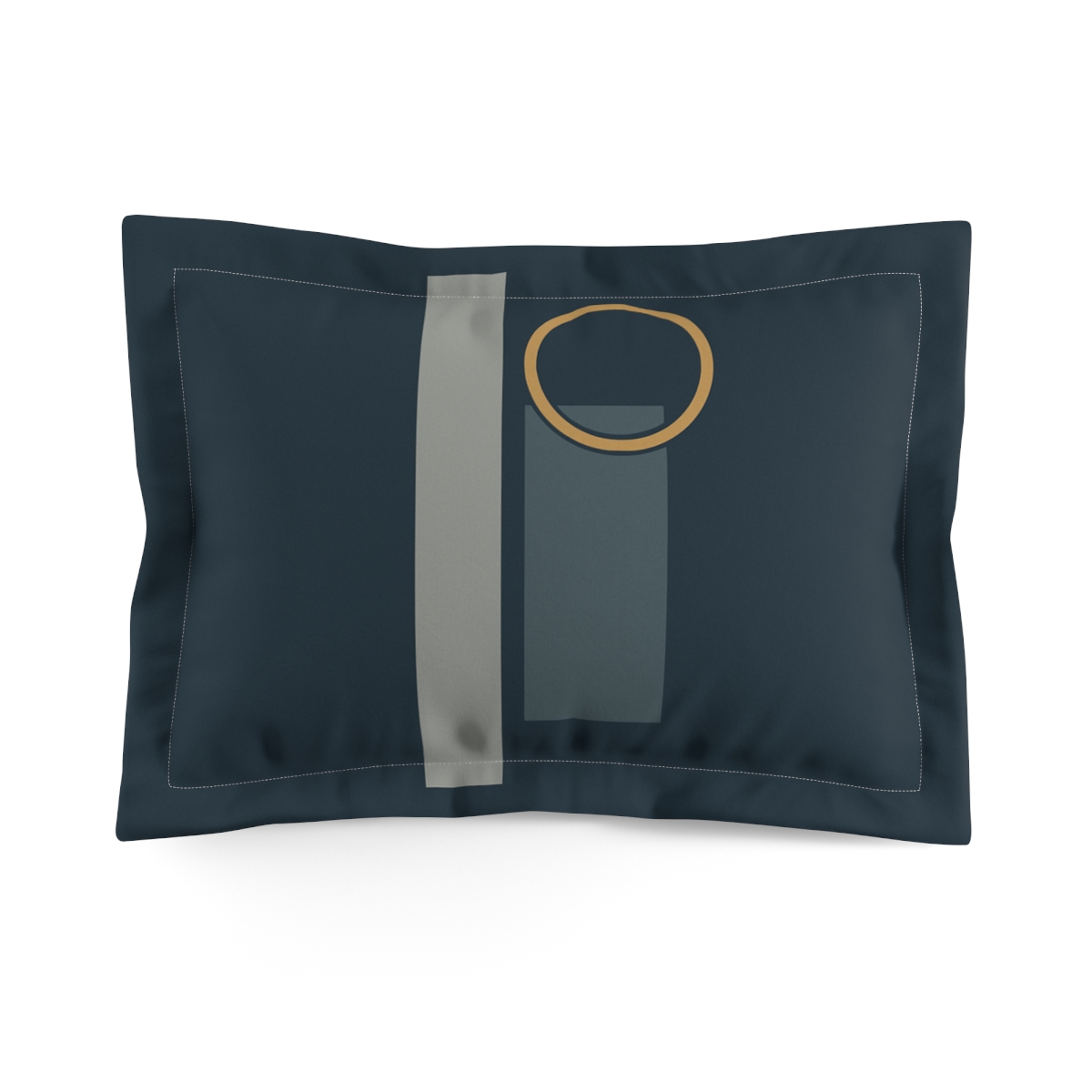 Offset Column And Floating Ring designer printed pillows