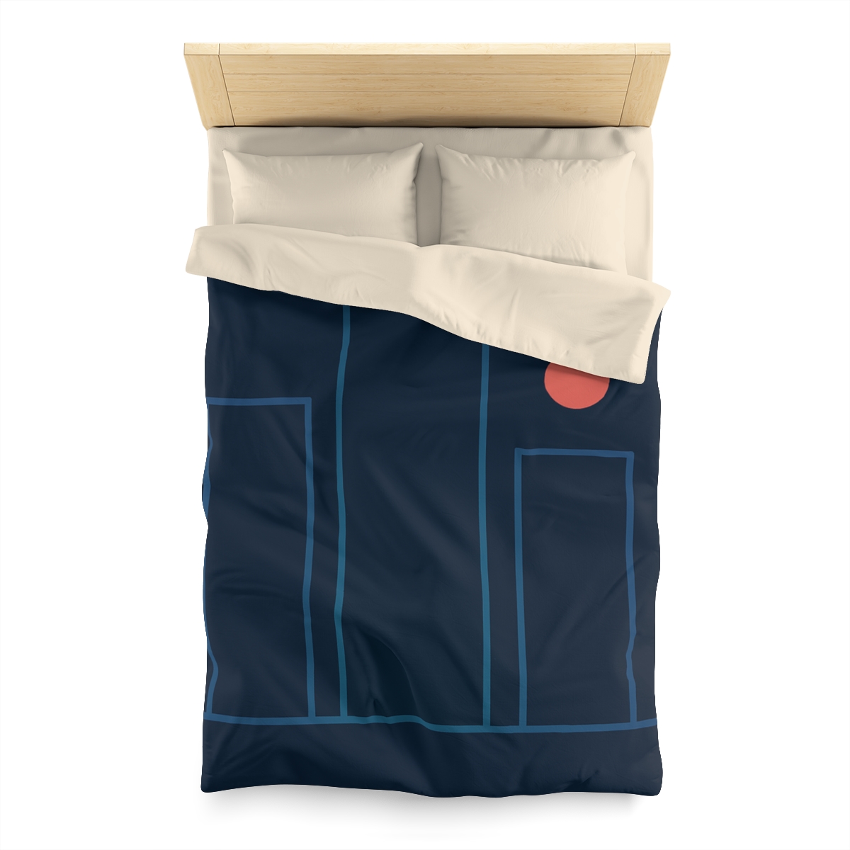 Offset Columns And Small Accent trendy bedroom duvets