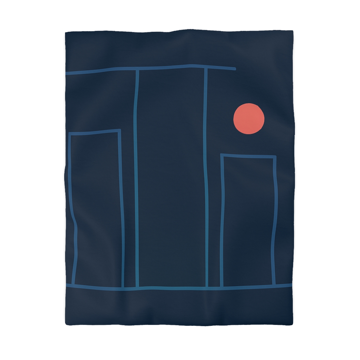 Offset Columns And Small Accent trendy bedroom duvets