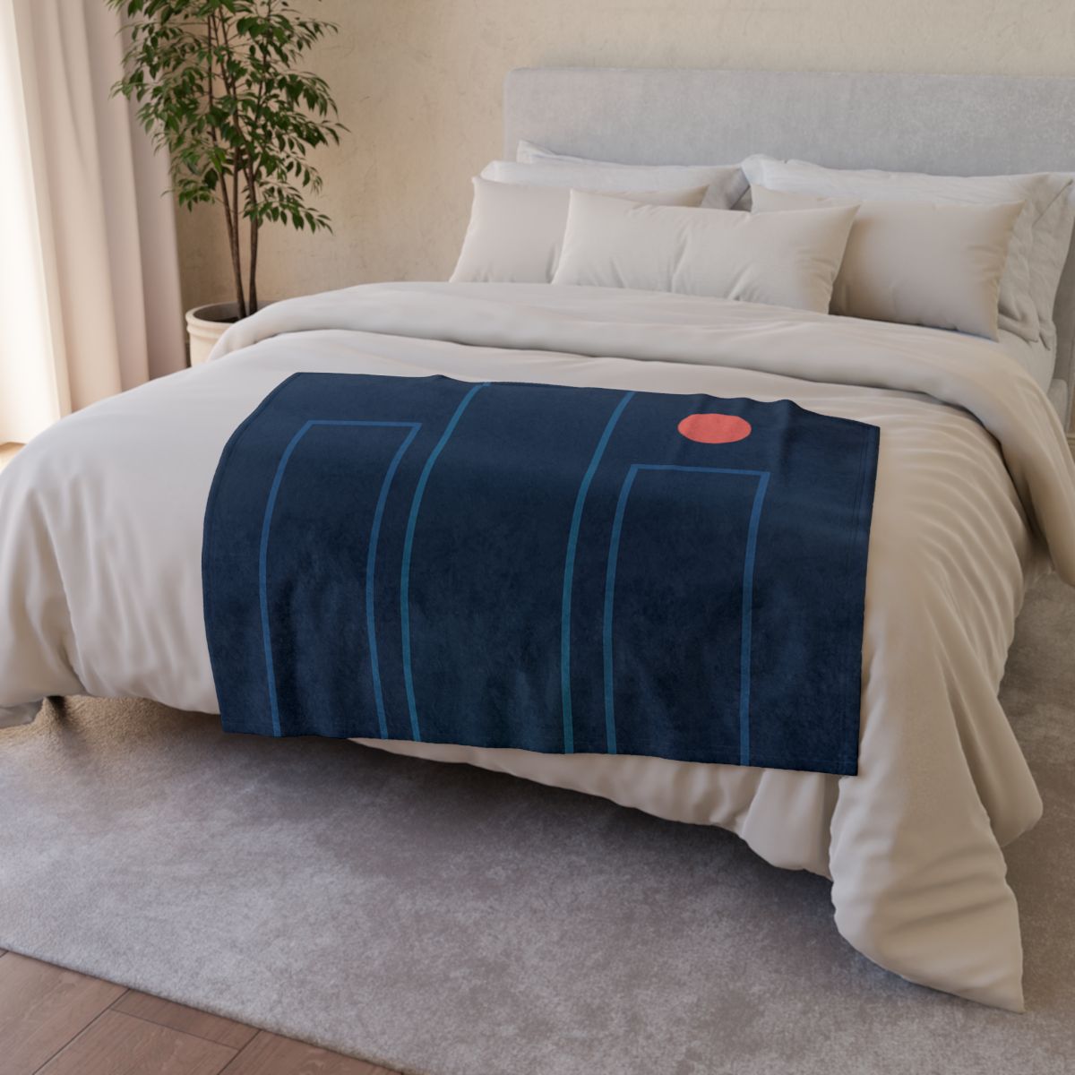 Offset Columns And Small Accent trendy patterned blankets