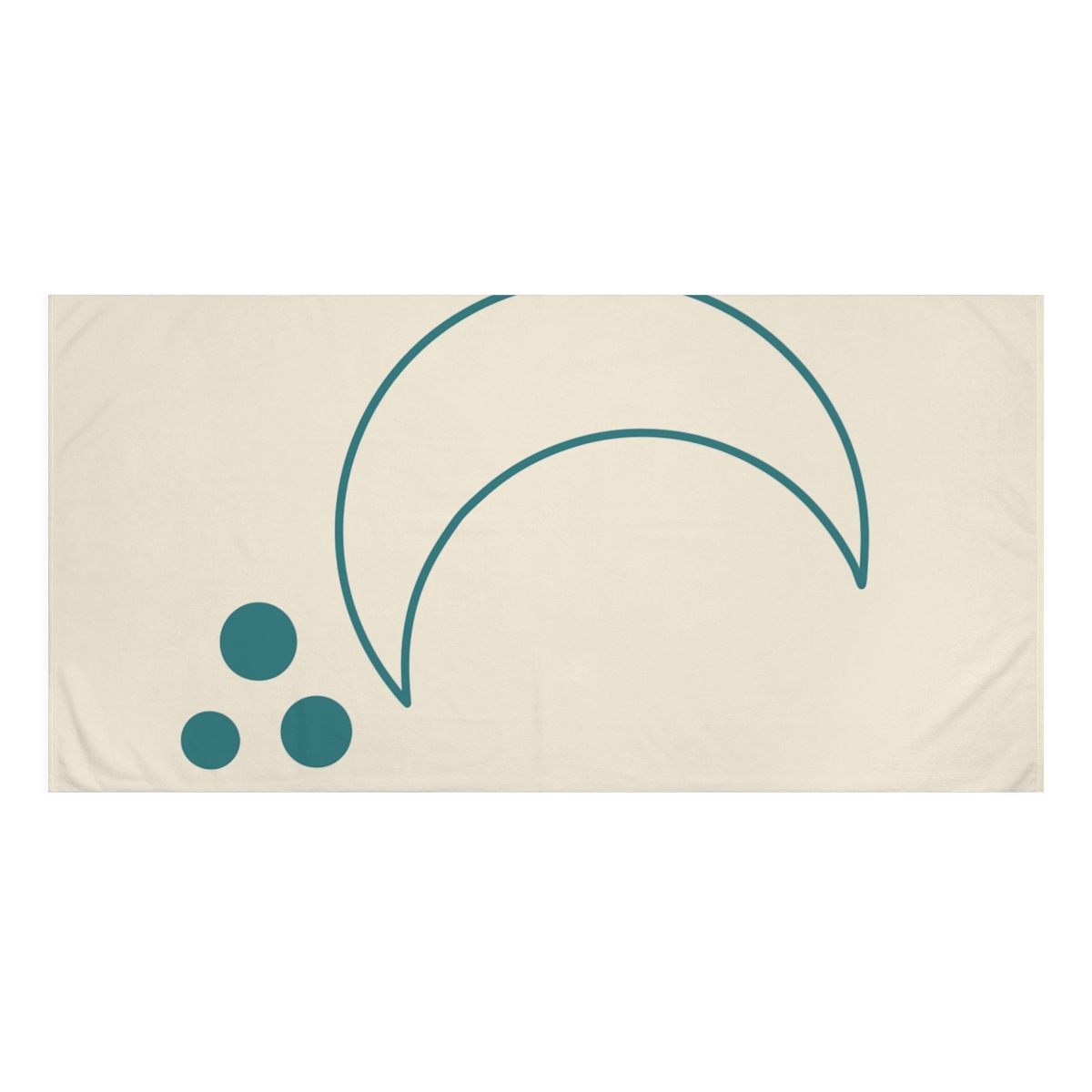 Offset Crescent And Trio designer printed towels