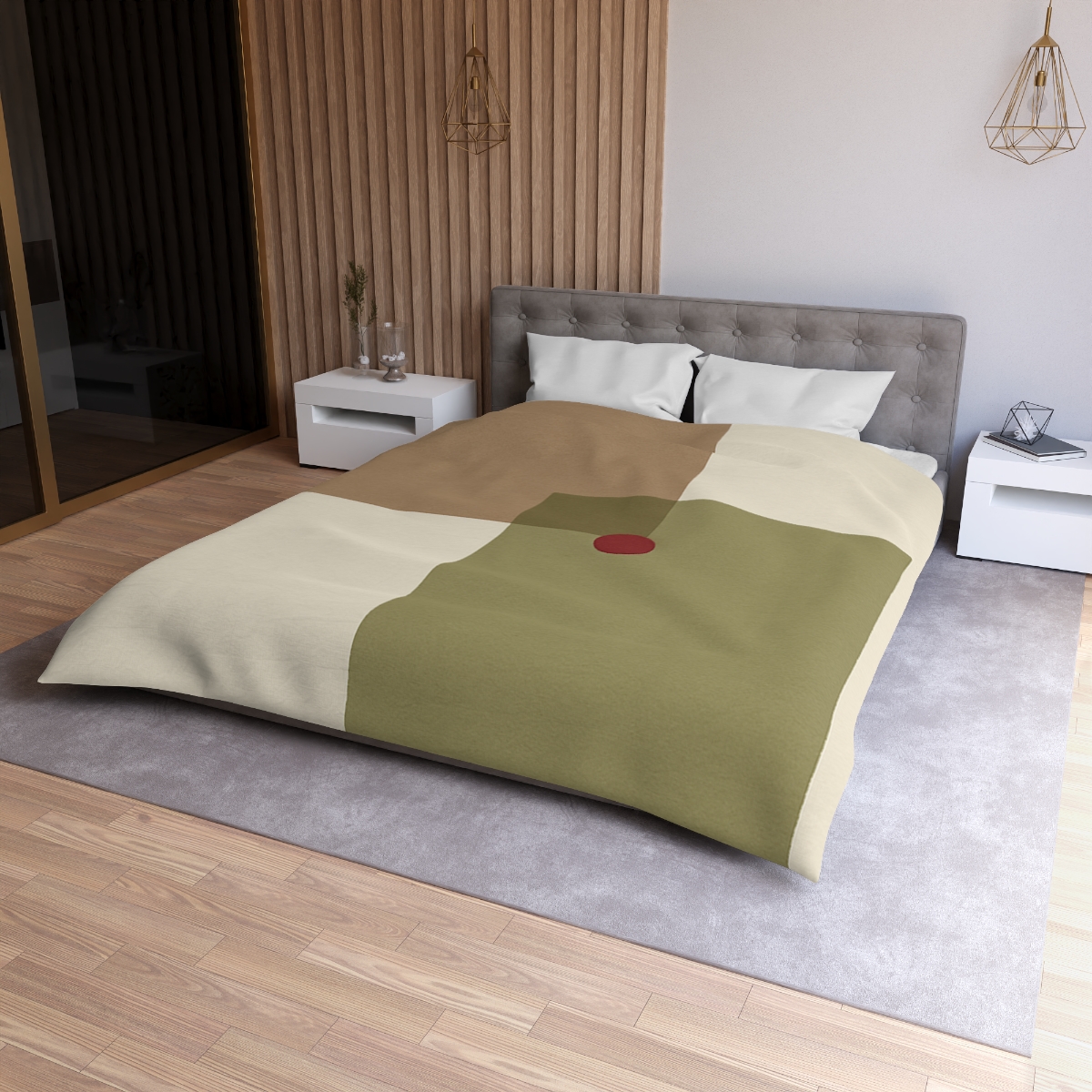 Offset Duo And Quiet Dot unique patterned duvets