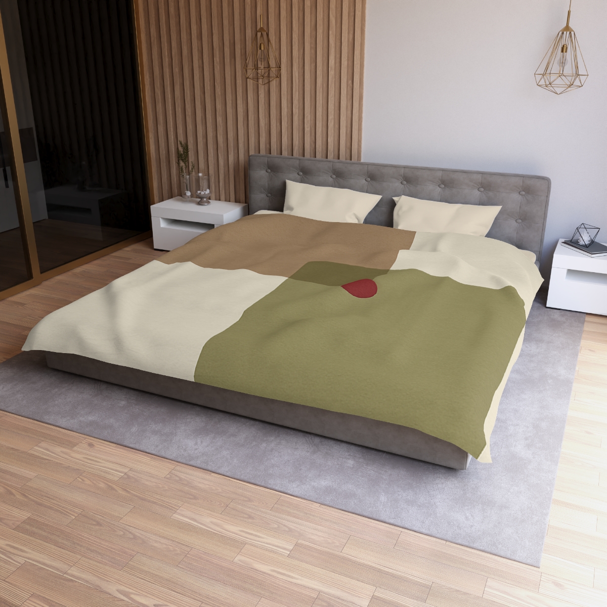 Offset Duo And Quiet Dot unique patterned duvets