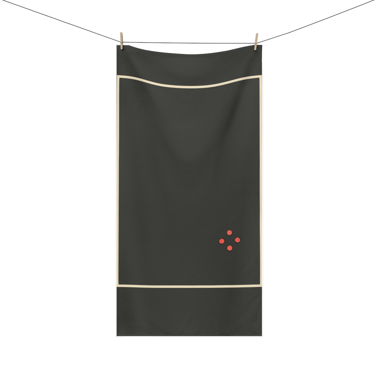 Offset Frame And Cluster Of Dots stylish beach towels