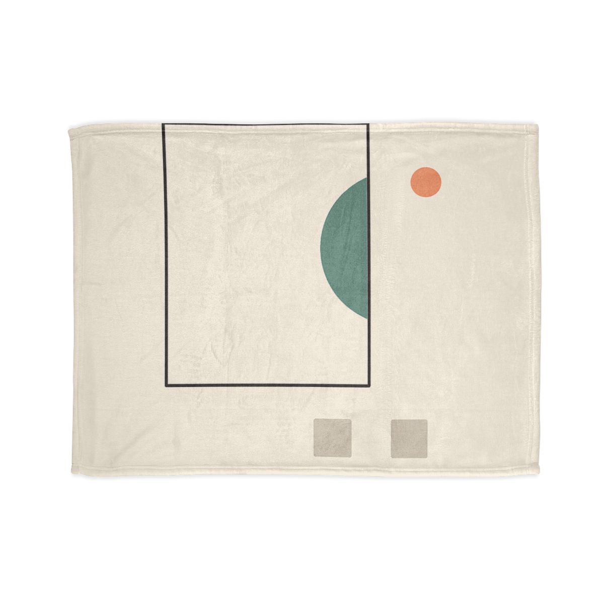 Offset Frame And Crescent Pause designer printed blankets