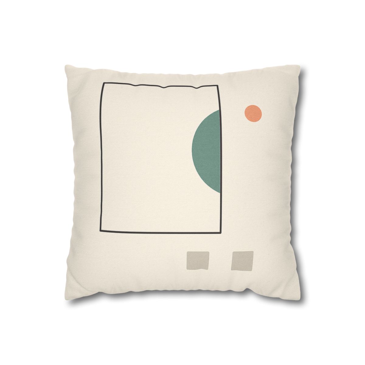 Offset Frame And Crescent Pause designer print pillow cases