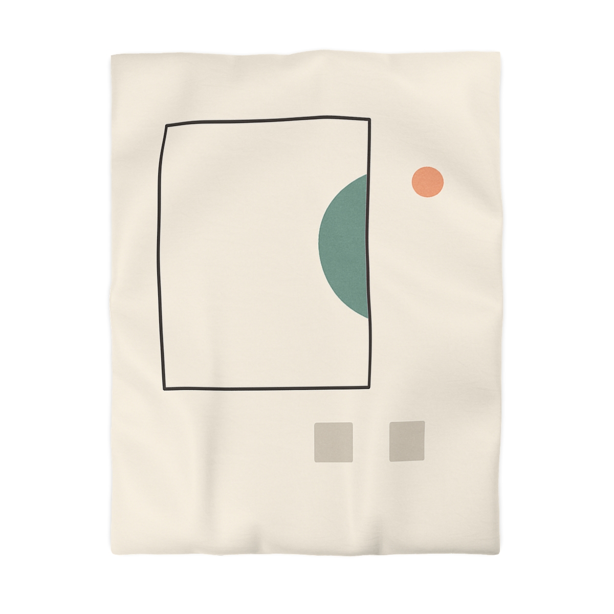 Offset Frame And Crescent Pause custom duvets