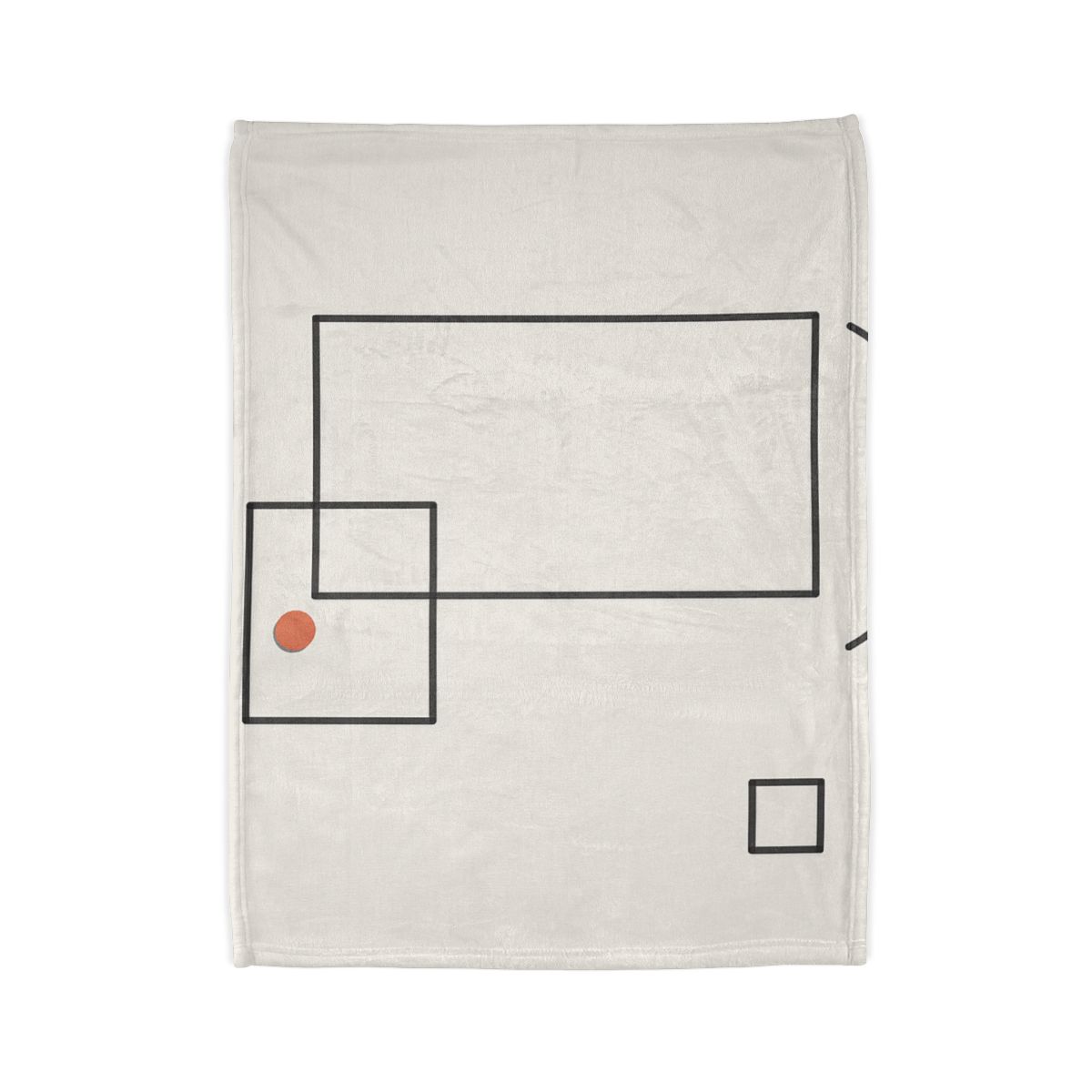 Offset Frame And Quiet Arc soft fleece blankets