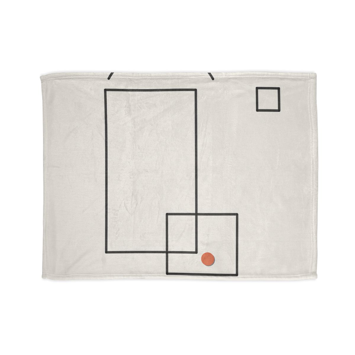 Offset Frame And Quiet Arc soft fleece blankets