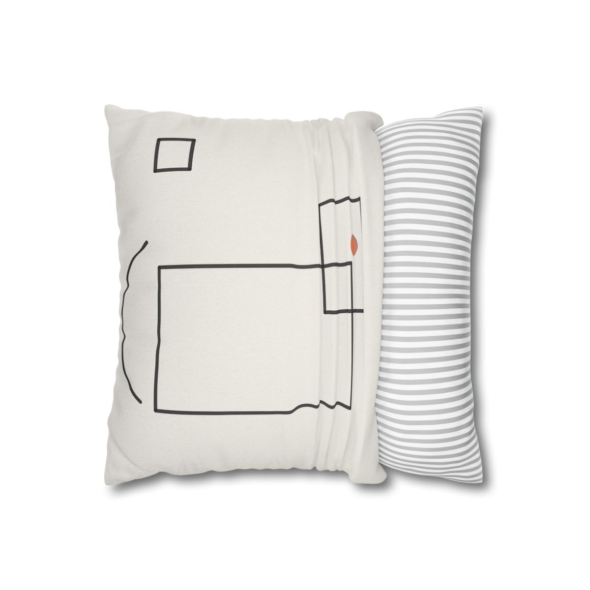 Offset Frame And Quiet Arc comfortable bedding pillow covers