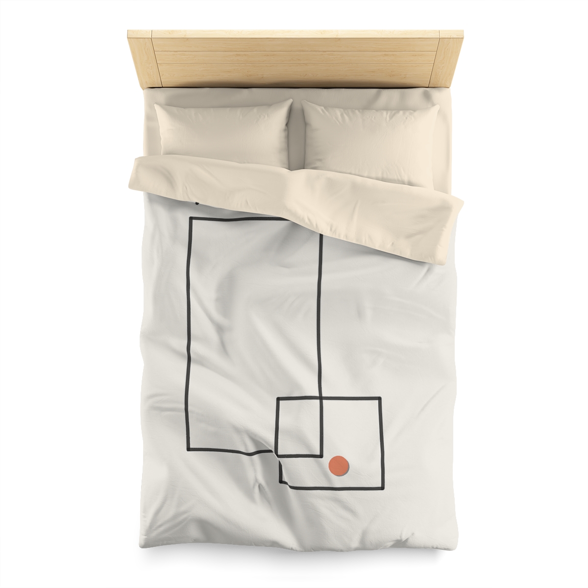 Offset Frame And Quiet Arc unique patterned duvets