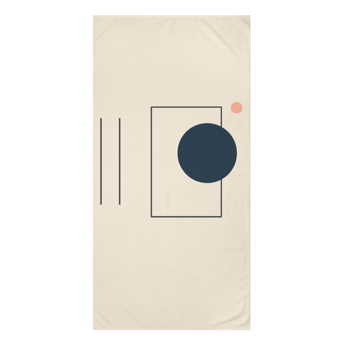 Offset Frame And Quiet Orbit designer printed towels
