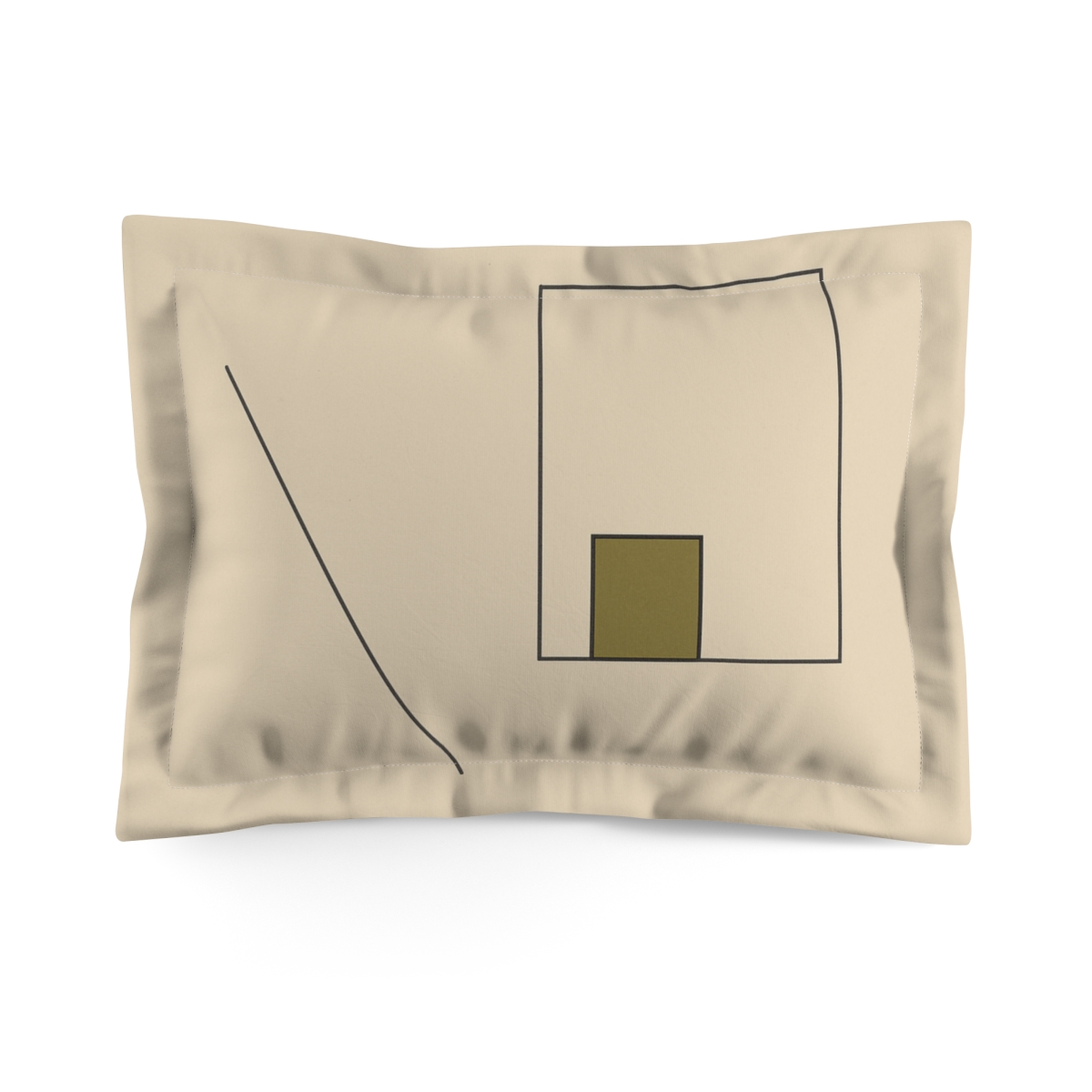 Offset Frame Window And Line personalized decorative pillows