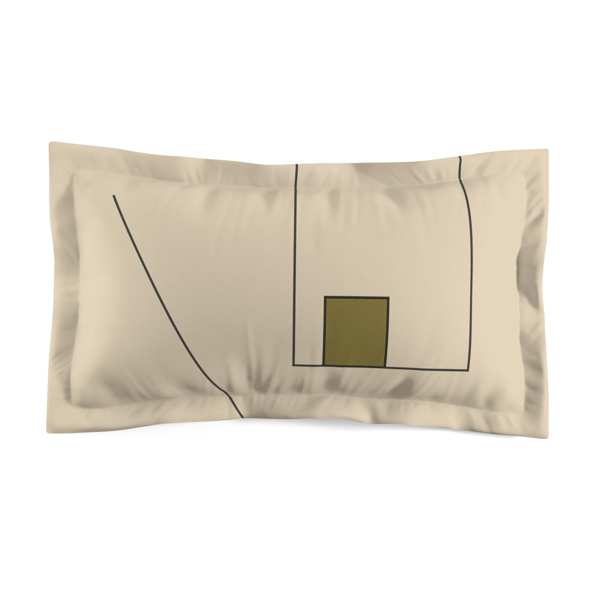 Offset Frame Window And Line personalized decorative pillows