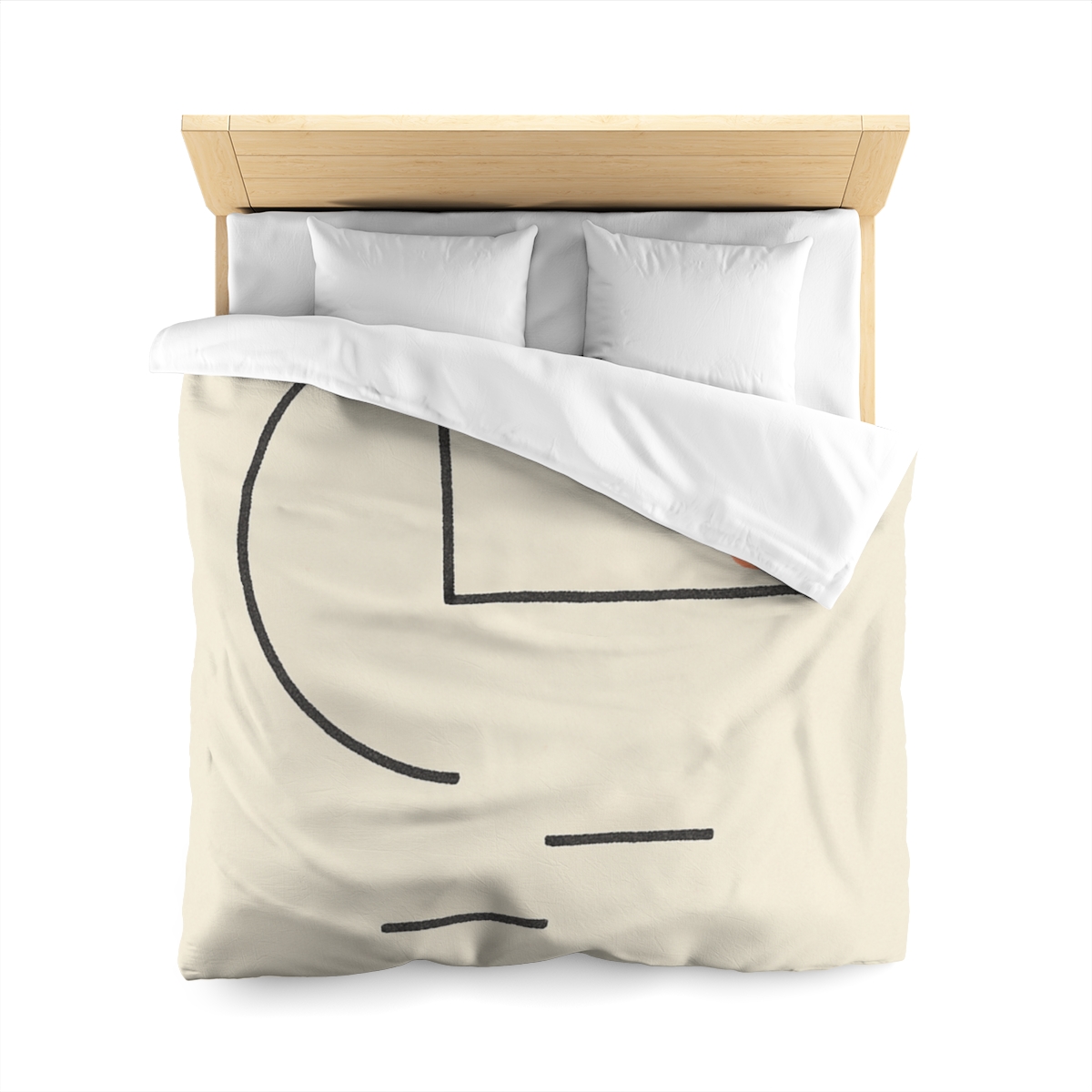 Offset Frame With Leaning Arc personalized bedding duvets