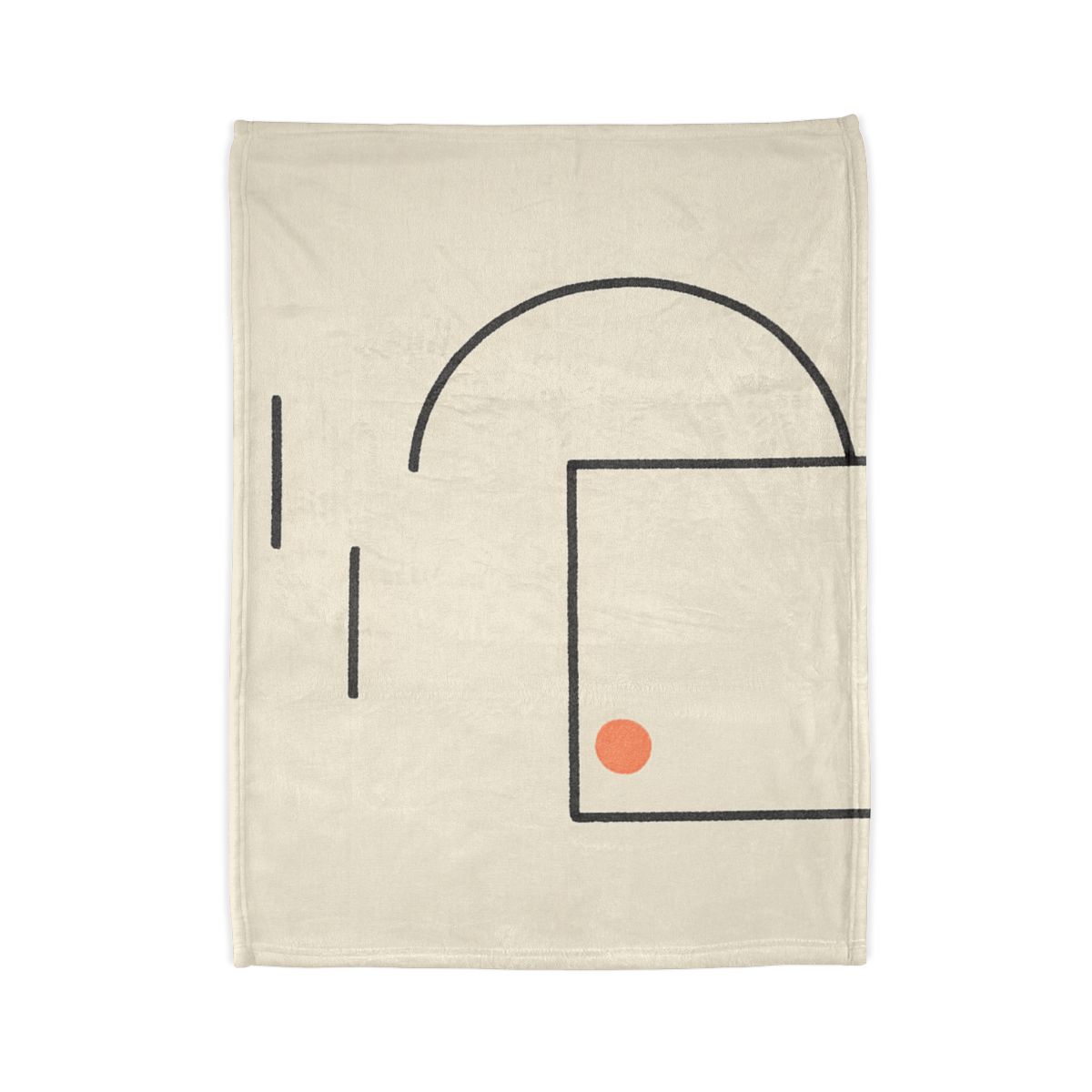 Offset Frame With Leaning Arc trendy patterned blankets