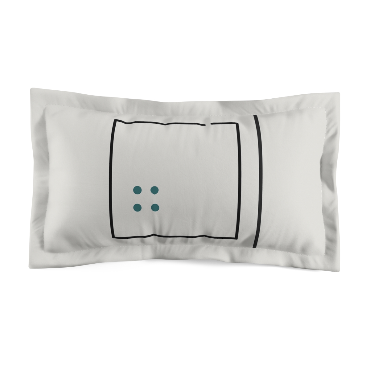 Offset Frame With Missing Star Cell custom pillows