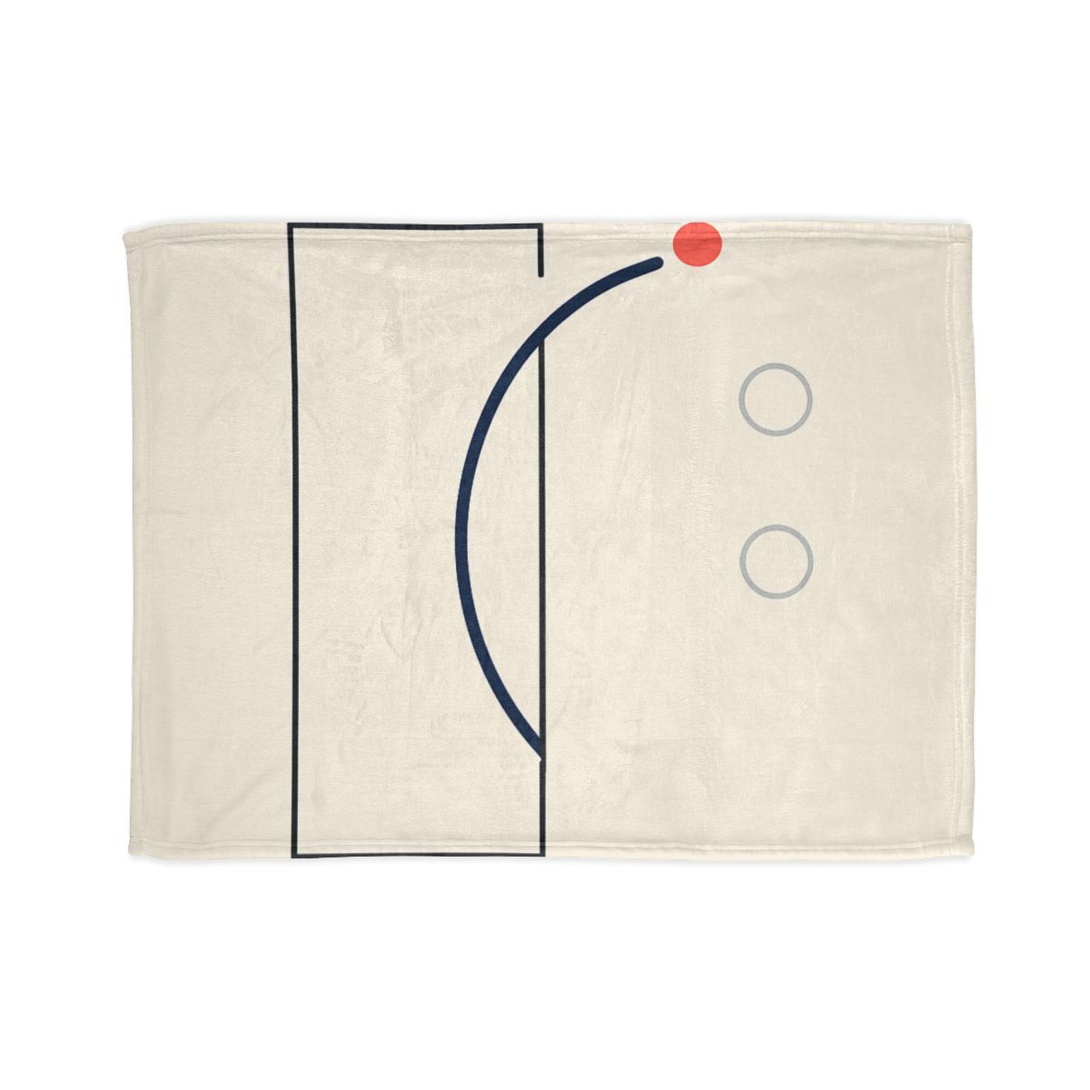 Offset Frame With Orbit Arc personalized cozy blankets