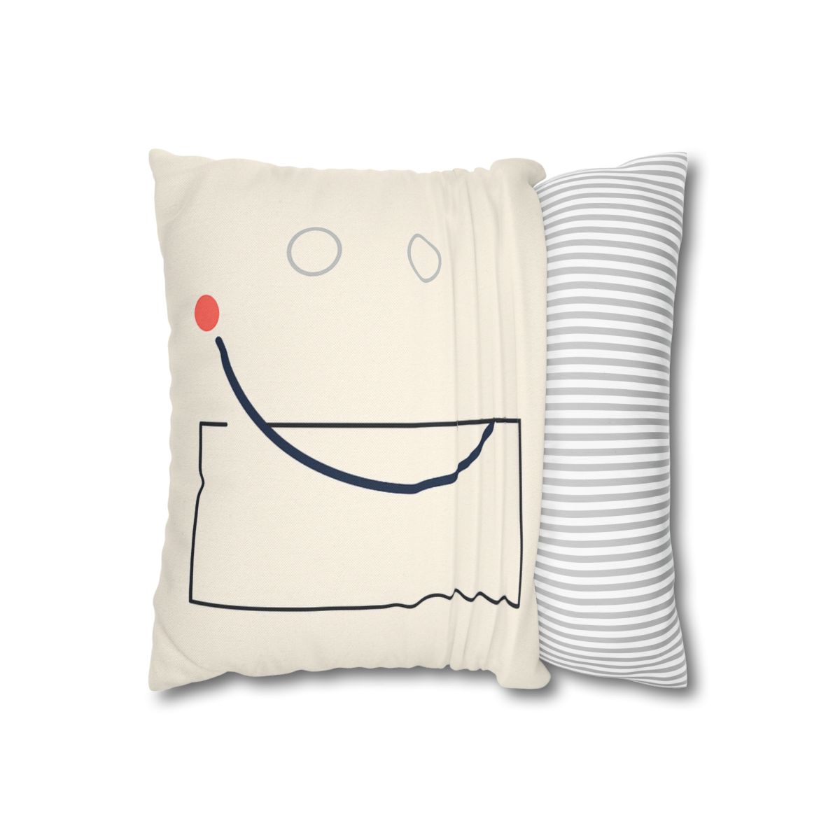 Offset Frame With Orbit Arc custom pillow cases