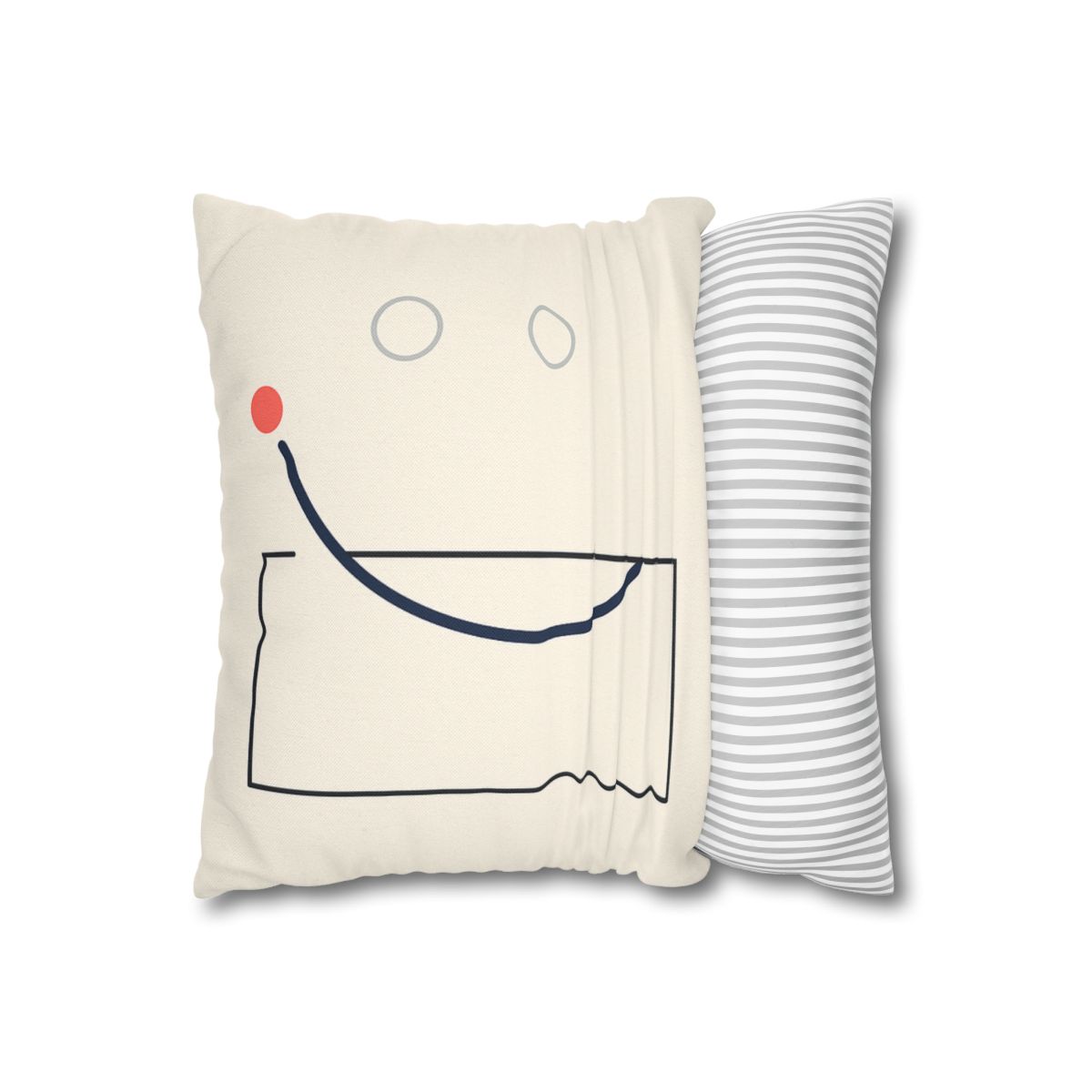 Offset Frame With Orbit Arc custom pillow cases