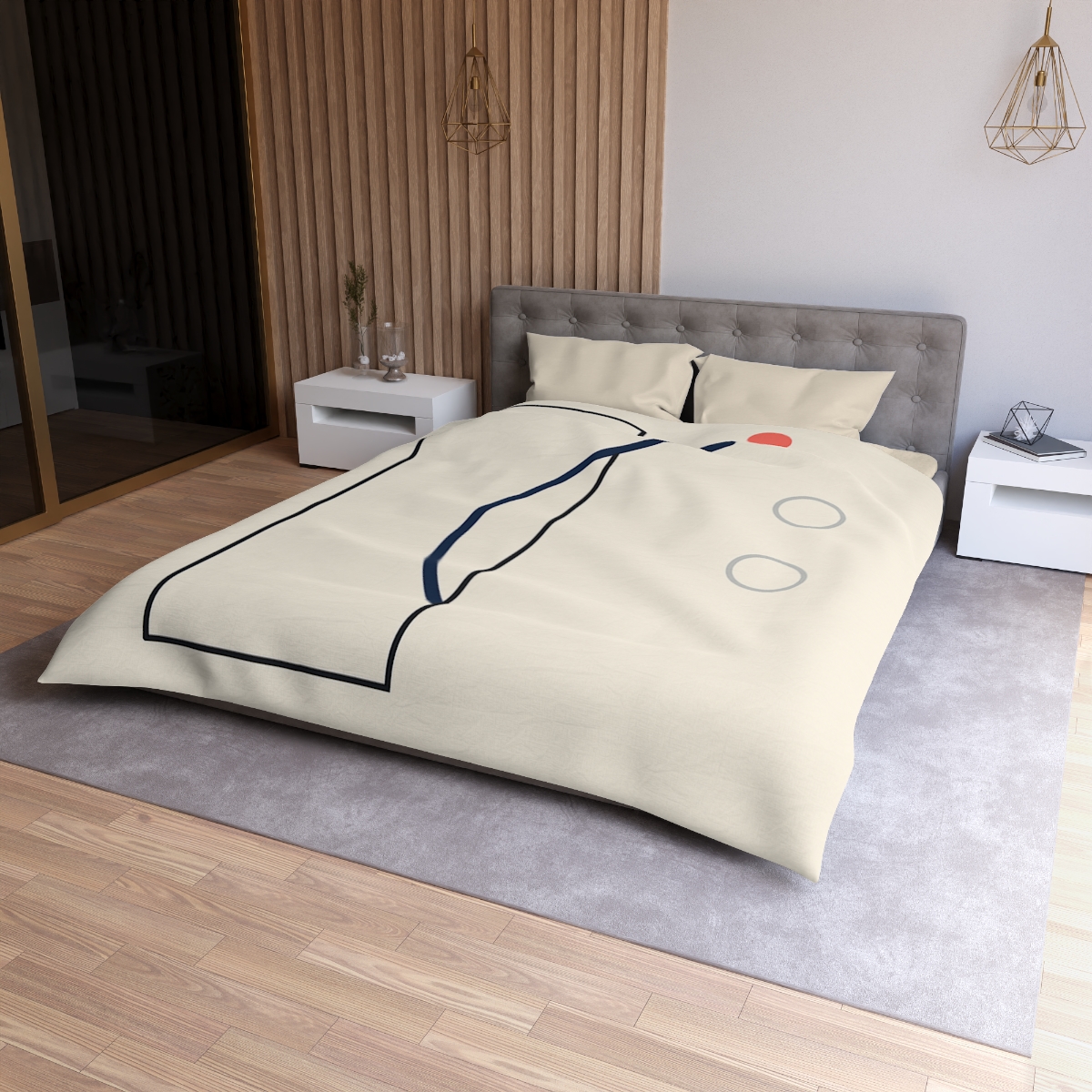 Offset Frame With Orbit Arc trendy bedroom duvets
