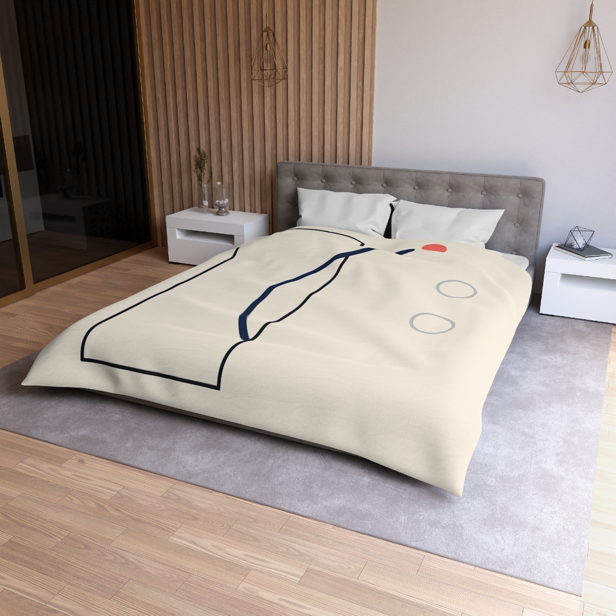 Offset Frame With Orbit Arc trendy bedroom duvets
